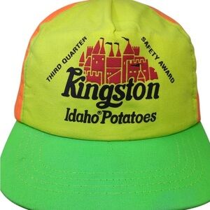 Neon Green and Orange Cap